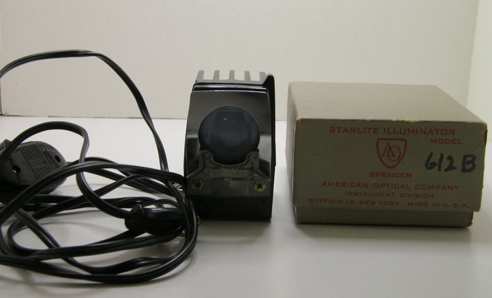 American Optical Starlite Illuminator or Light 612B Attachable To Microscope JL2