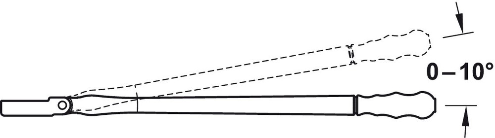 Adjusting Tool, for Häfele AXILO™ 78 Plinth System- Height adj angle 0–10 degree