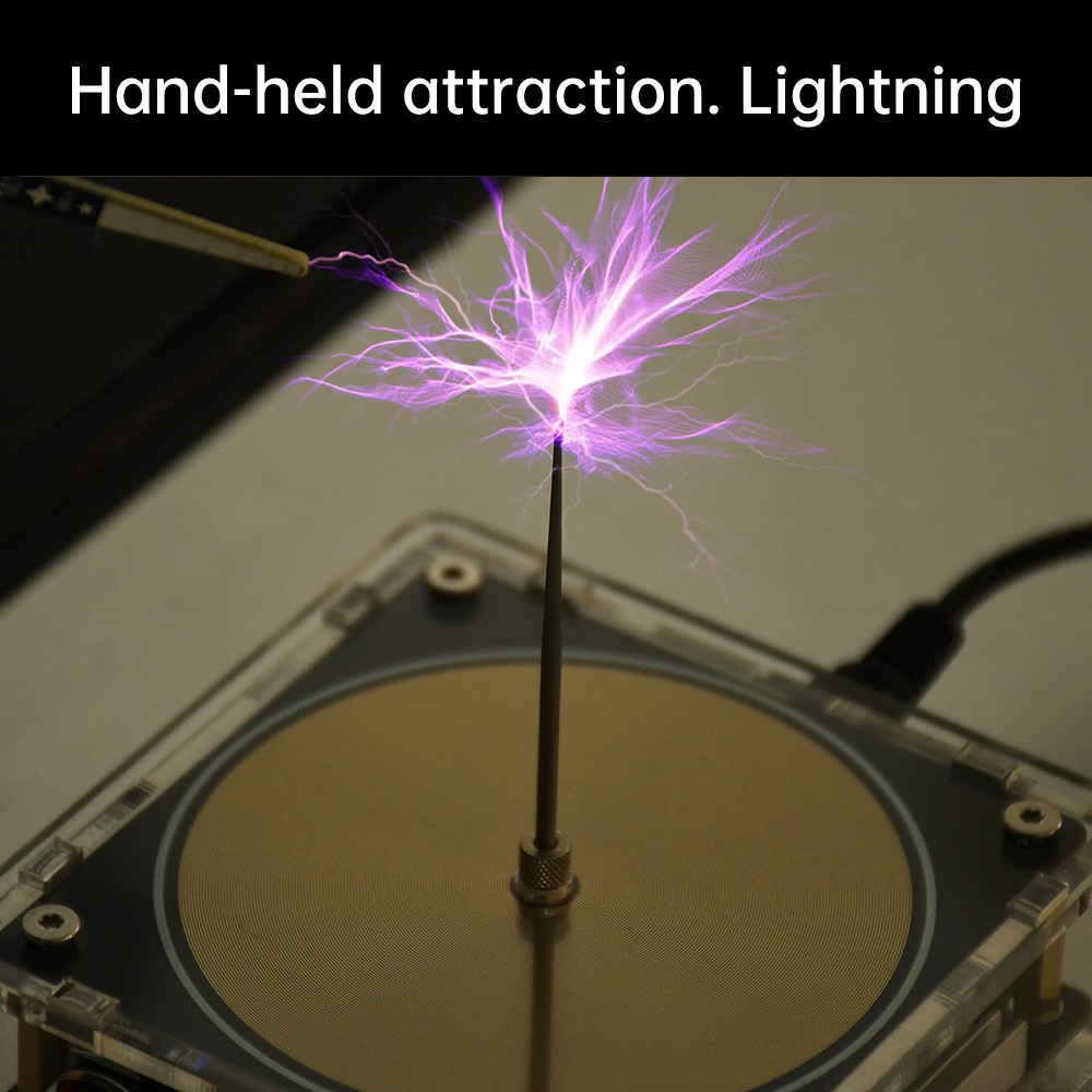 AC110-220V Dual Mode Bluetooth Music Tesla Coil Artificial Lightning Touchable