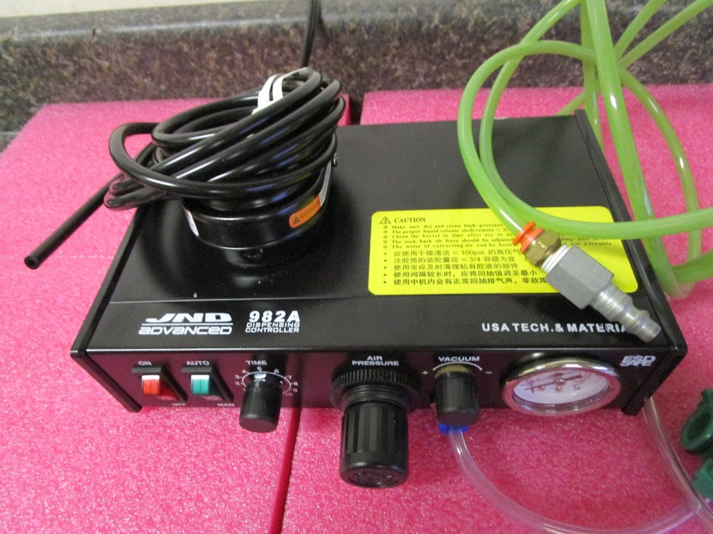 JND Advance 982A Automatic Dispensing Controller + Air Seal 41SH12 Foot Switch