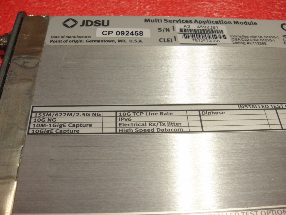 JDSU MSAM V2 C0400 Module pre owed pictured