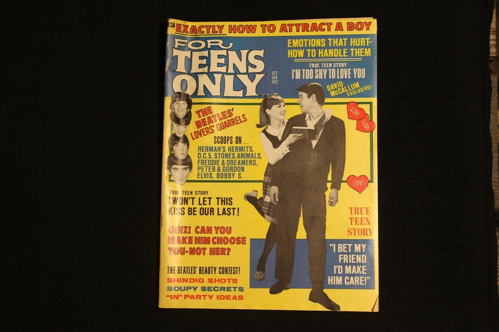 For Teens Only Oct 1965 Beatles' Lovers' Quarrels David McCallum Elvis