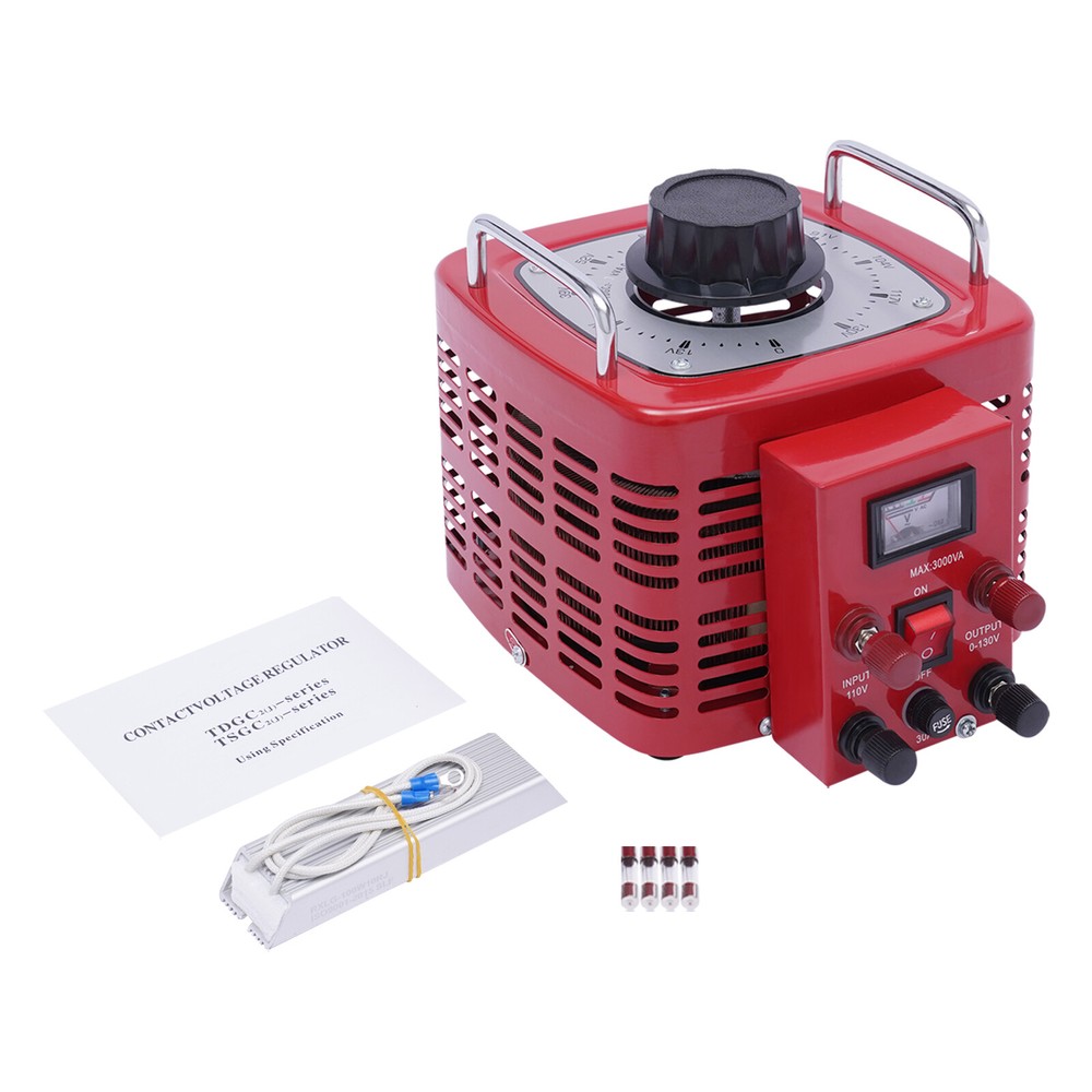 110V Variable AC Voltage Transformer Regulator - 3000W, 30A, Adjustable Output