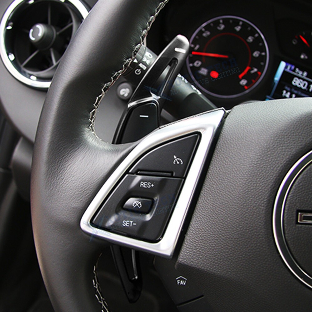 Black/Red Paddle Shift Steering Wheel Shift Extension For Chevy Camaro Corvette