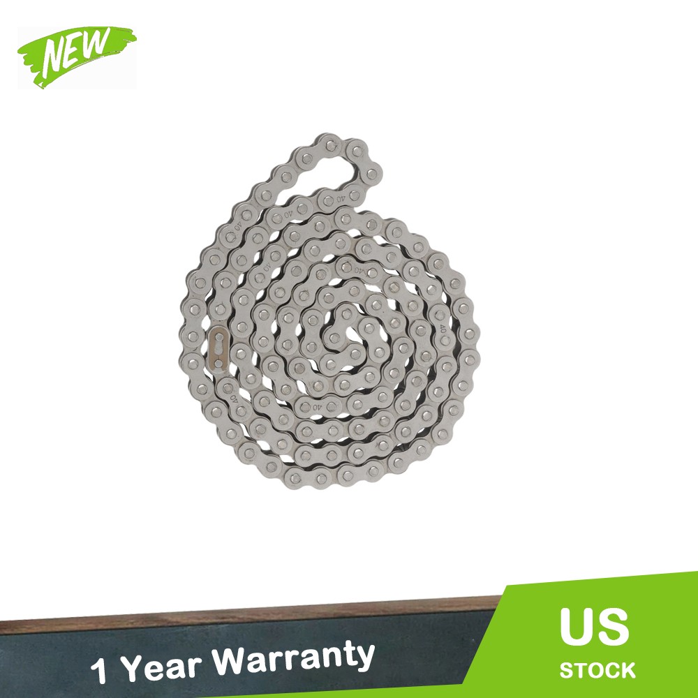 #40 Roller Chain + 2 Connecting Links x 5 feet