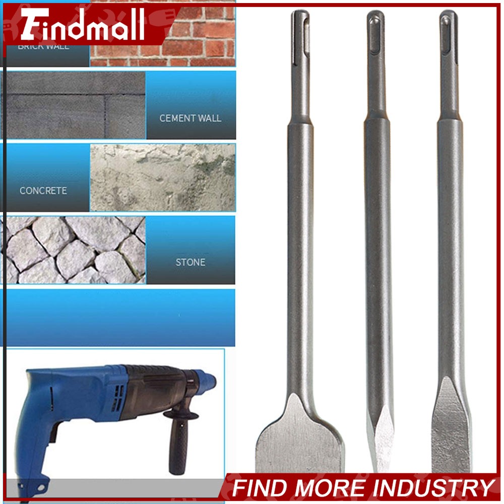 Findmall 6Pcs Concrete Drill Bit Set Rotary Hammer Bits Chisel With Point Chisel