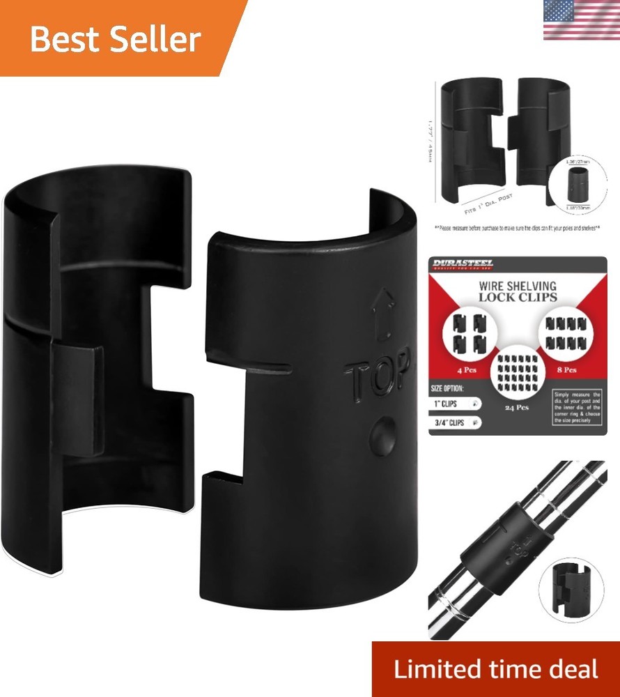 24 Pcs Wire Shelving Locks - Fits Various Brands