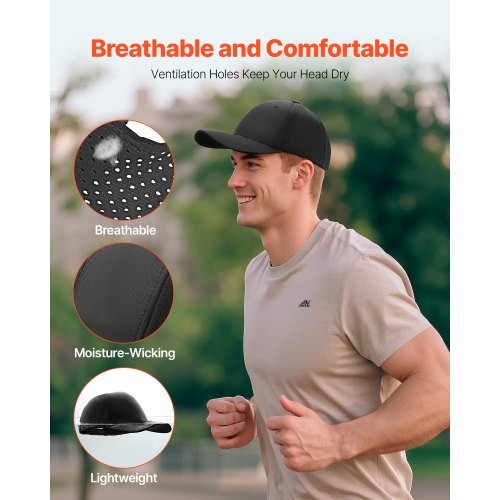 Baseball Cap Plain Baseball Hat with Breathable Fabric Adjustable Size
