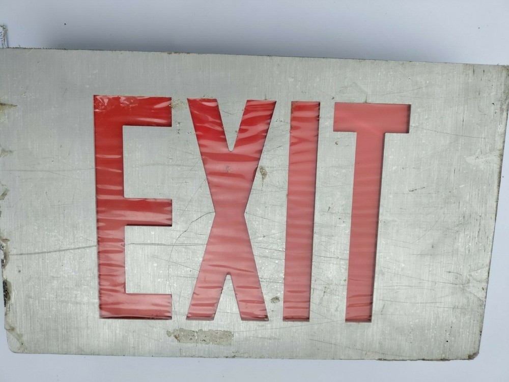 Emergency RED LED cast Exit sign CX series DIE CAST ALUMINUM Chloride systems