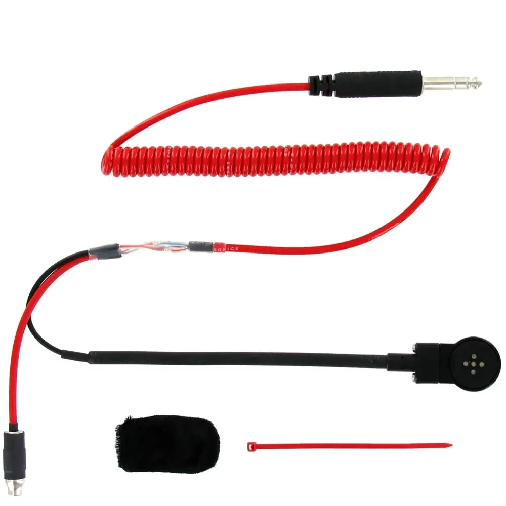 Racing Electronics - Helmet Kit - Standard Flex Boom w/ Coiled Cord
