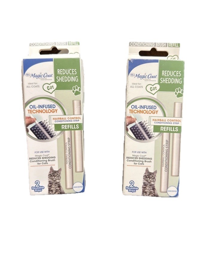 Magic Coat Shedding  Reducer Refill Strip, Oil Infused Technology 2 Pack