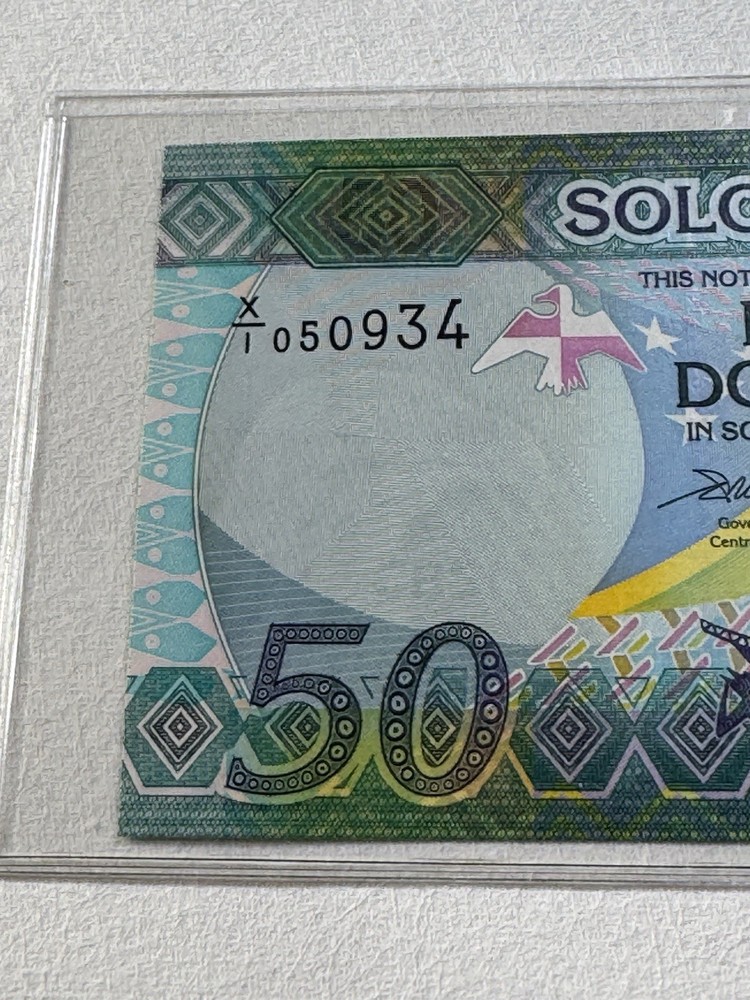 2013 Solomon Island $ 50 Banknote P# 35