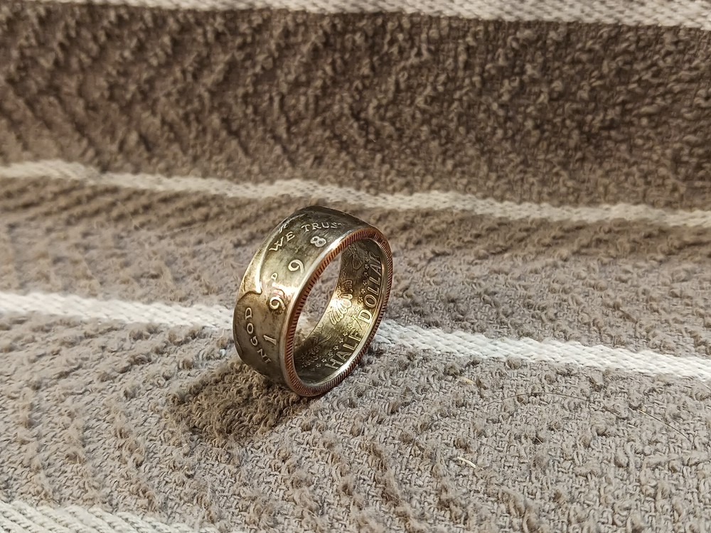 1998 Kennedy Half Dollars size 12 coin ring clad handmade #2