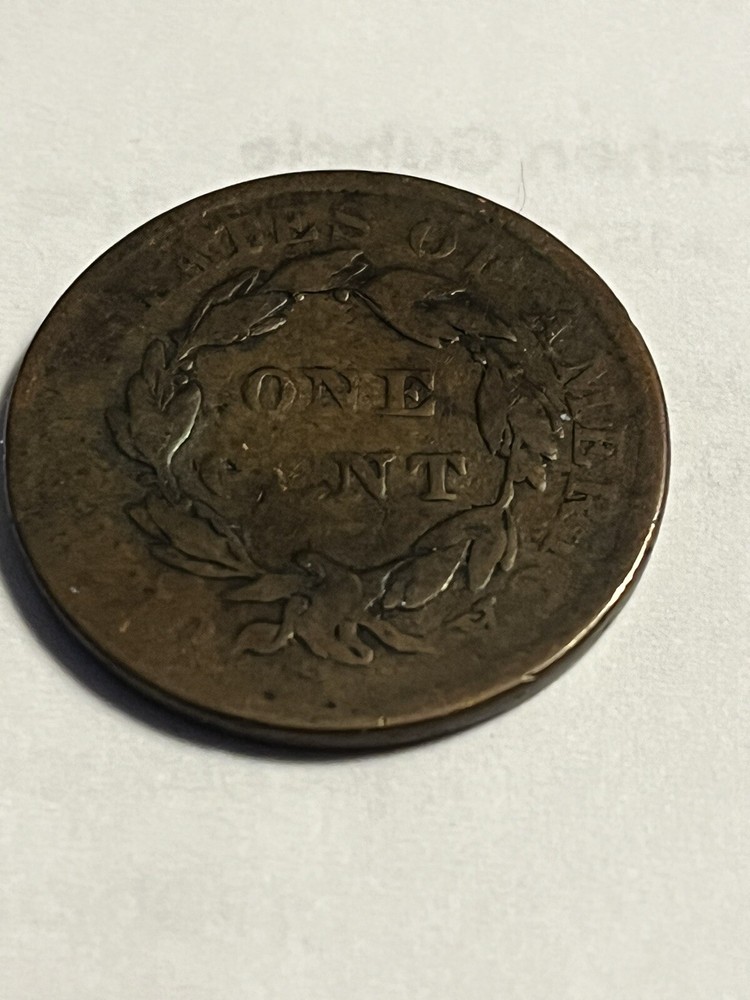 1834 large cent us coins