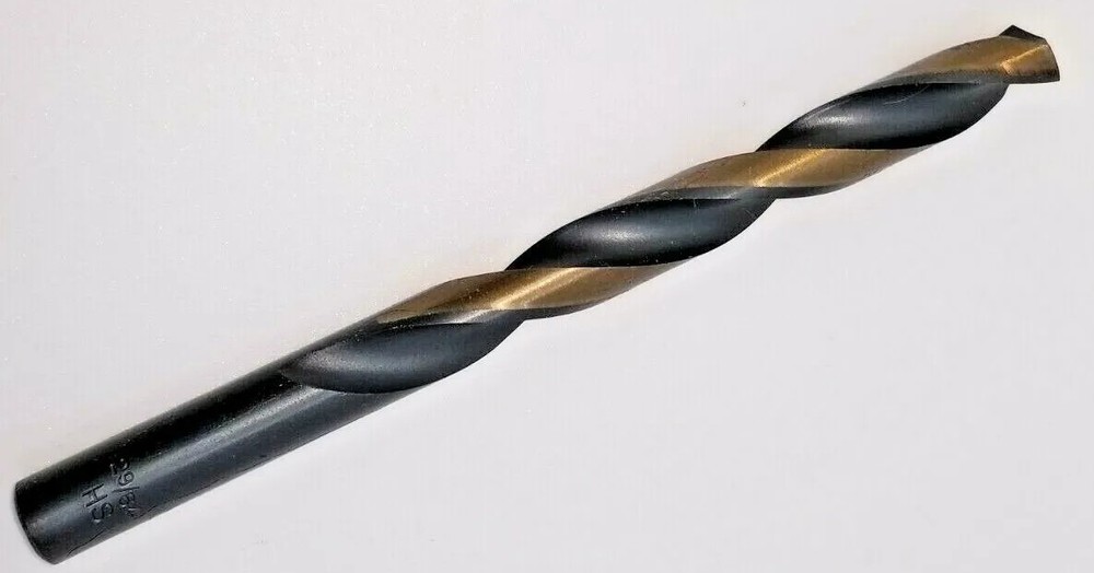 29/64"  Jobber Length Drill Bits Black & Gold 135° Split Point