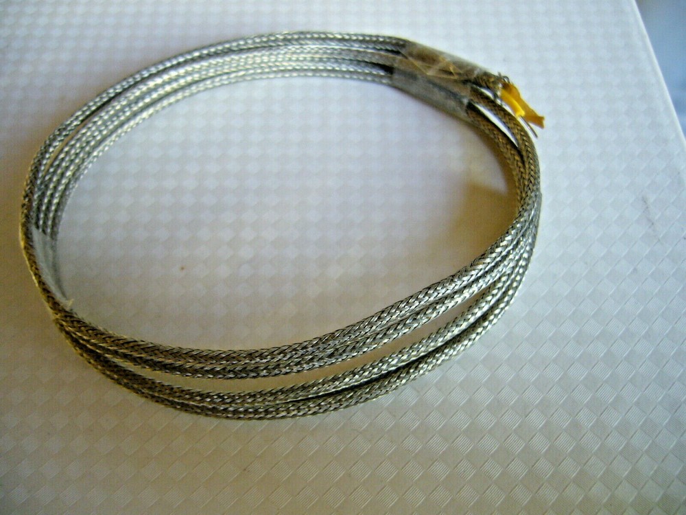 25 feet Vintage Style Braided Shielded push back wire 24 AWG. SOLID CORE !!!