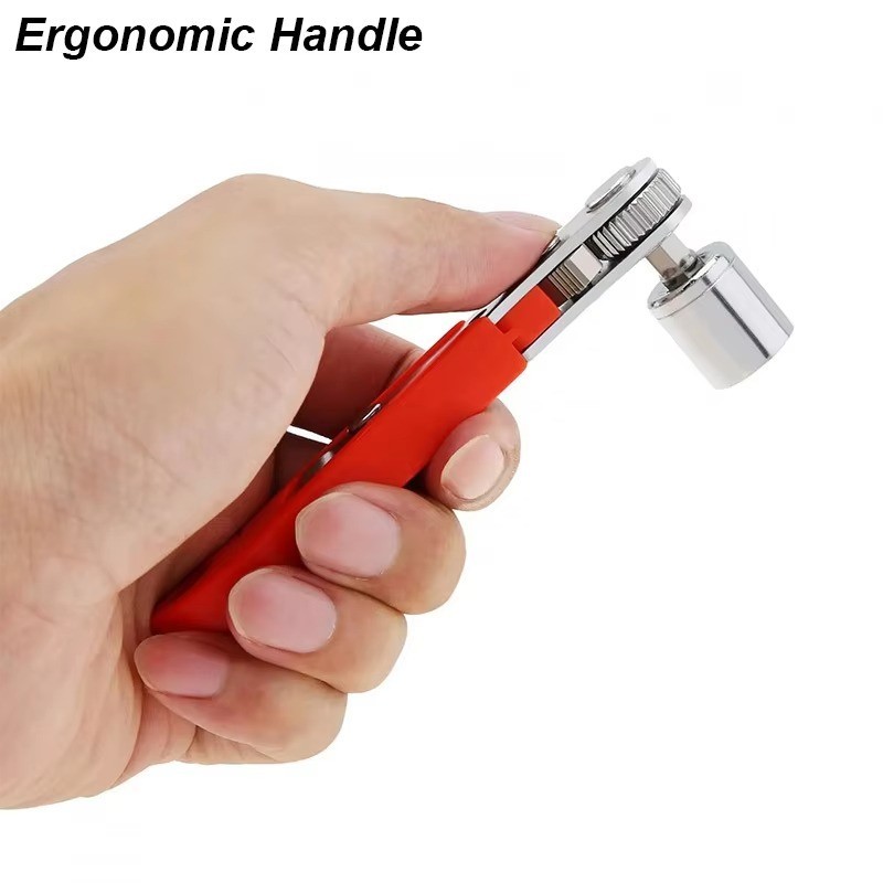 Ratcheting Right Angle Screwdriver Hex Drive 90 Degree Offset + 10pc Bits Set!