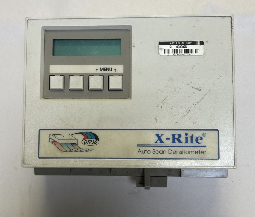 X-RITE,DTP36,AUTO SCAN DENSITOMETER