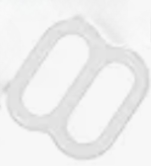 1 White Strap Hook, used