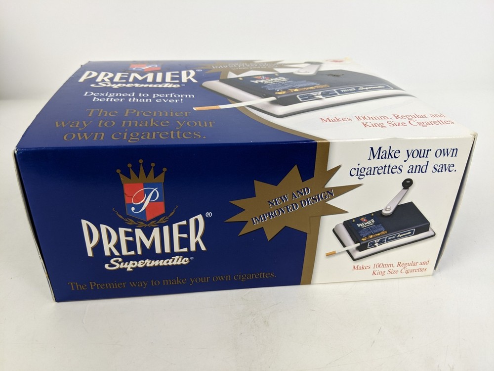 PREMIER Supermatic Cigarette Injector Machine Makes 100mm Regular & King