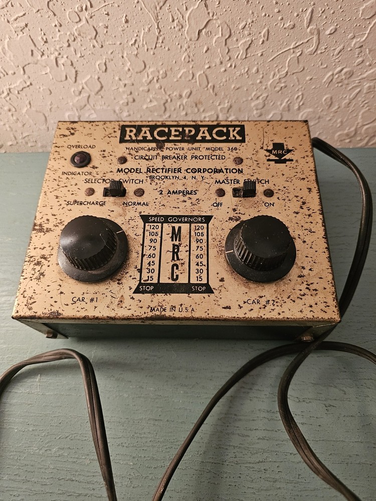 Vintage Model Rectifier Corp RacePack Power Unit Model 360-Works