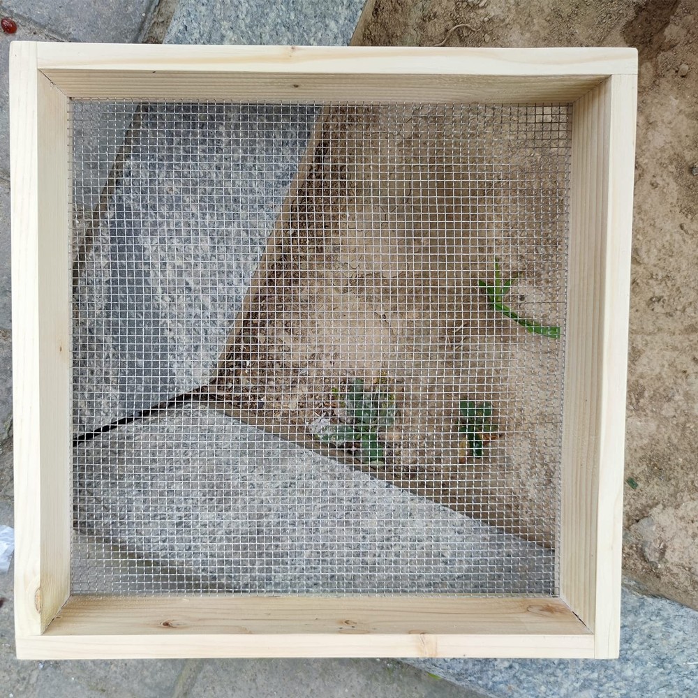 Cedar Garden Sifter - Multi-Purpose Soil Screen Hand Held for Compost, Dirt a...