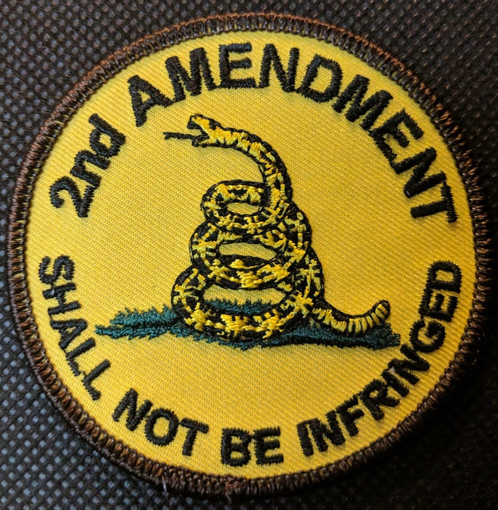2nd Amendment Shall Not Be Infringed Embroidered Biker Patch