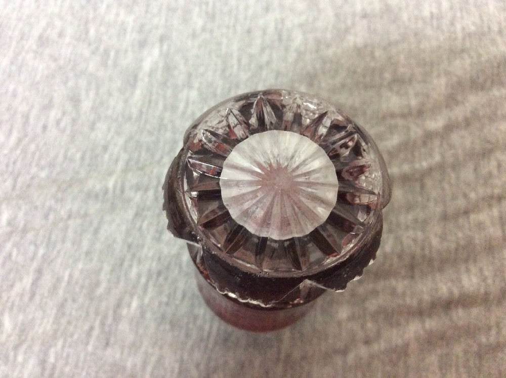 Antique Duncan Miller Button Arches Ruby Flashed Salt & Pepper Shaker
