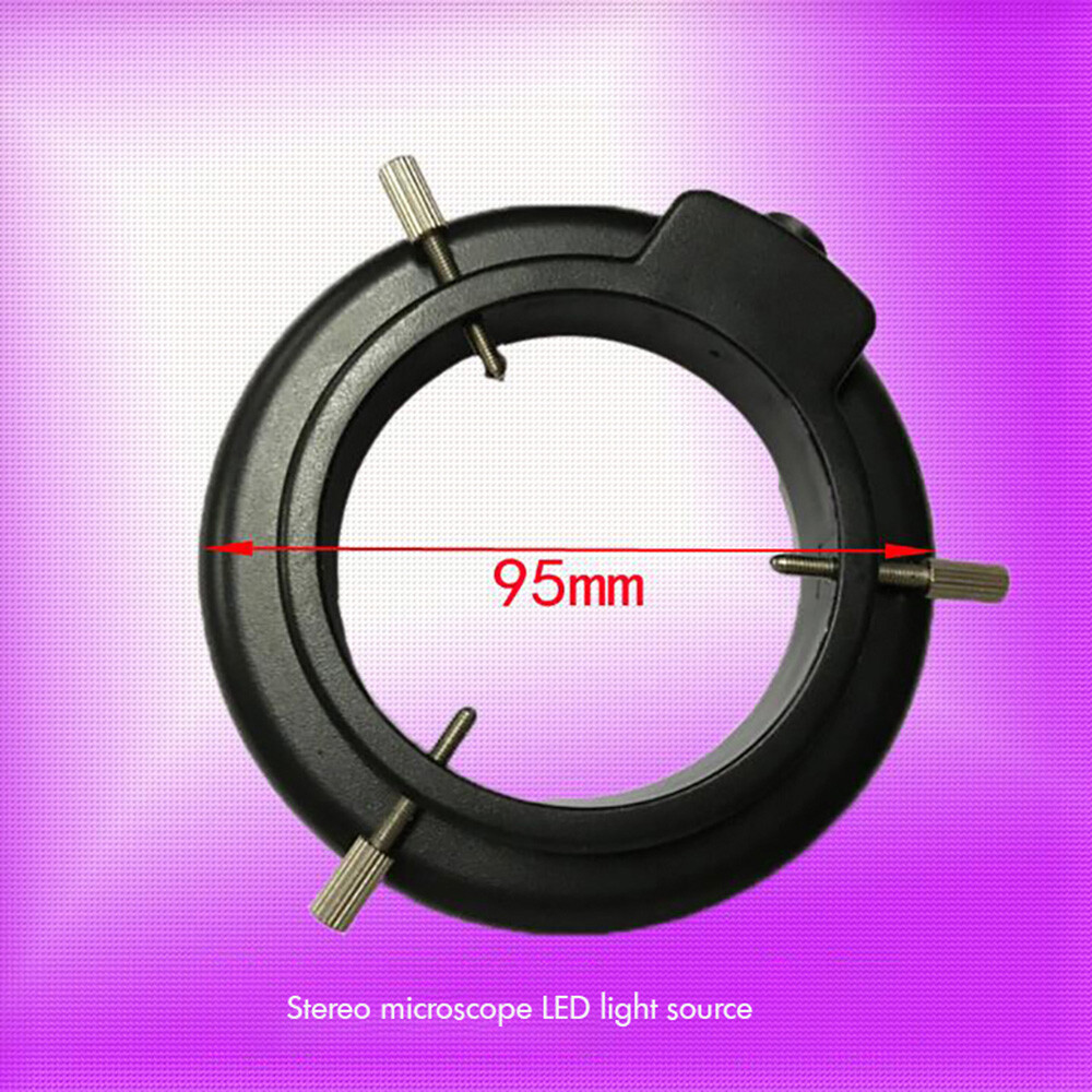Adjustable Ring 60-LED illuminator Lamp For STEREO ZOOM Microscope Power Plug US