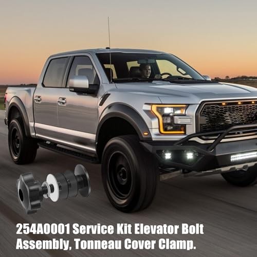 2 Pack 254A0001 Tonneau Cover Clamp Service Kit, Elevator Bolt Assembly for