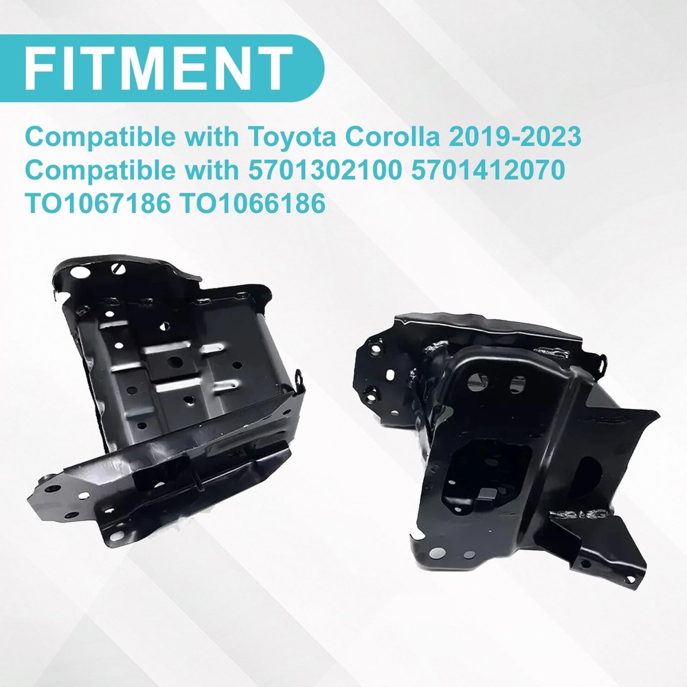 Front Bumper Bracket 2Pcs Left Right for 2019-2025 Corolla