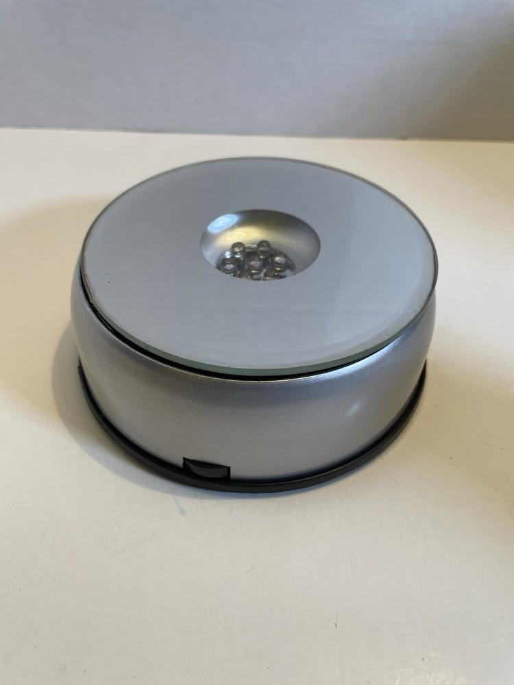 Crystal Display Rotary Slide Show Multi-light Base - NEW