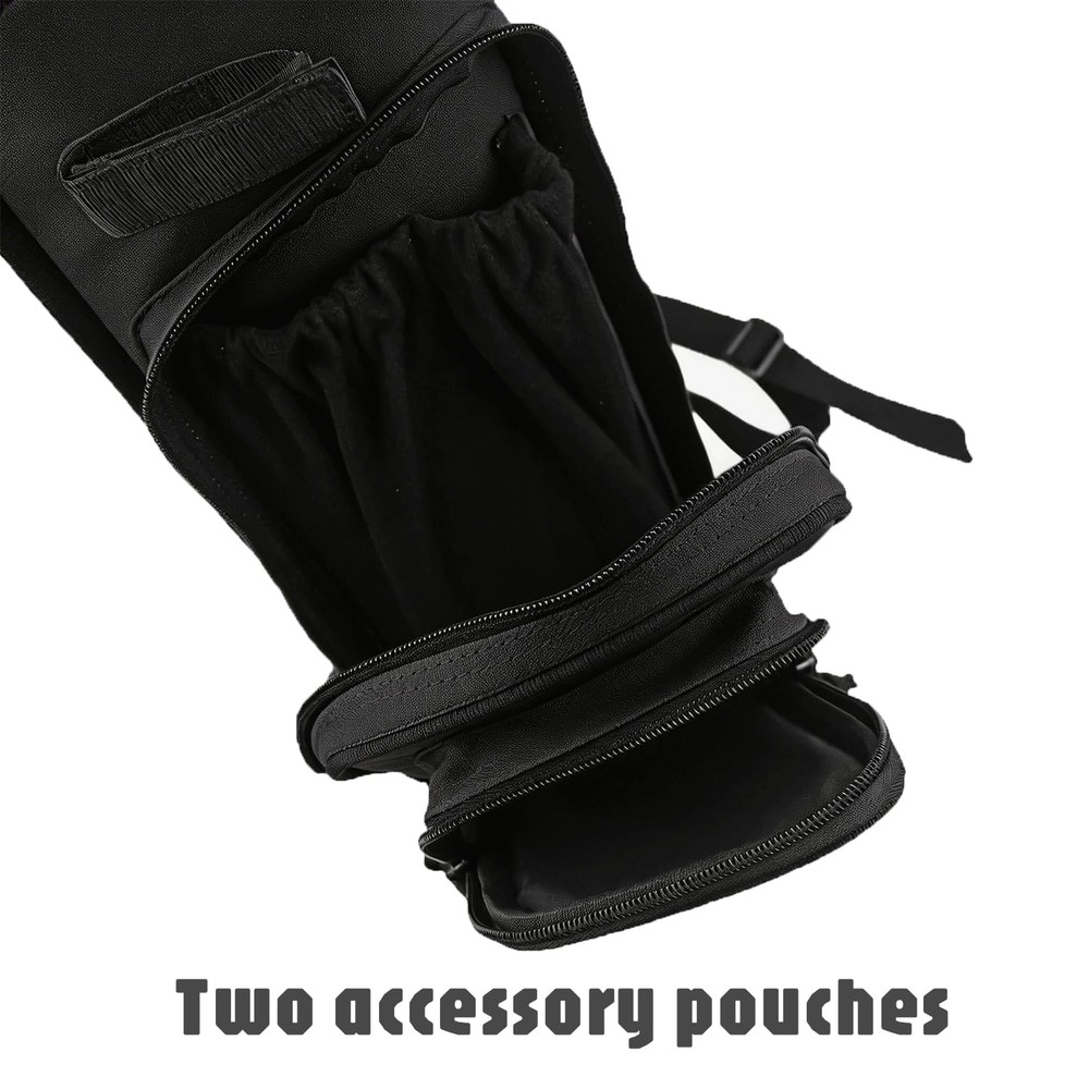 XTACER Multi-Function 4-Tubes Back Field Quiver Training Archery Arrow Black