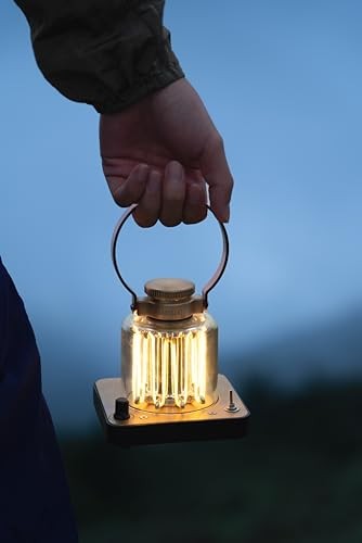 Block Tower Lantern – Rechargeable LED Lantern with Adjustable Brightness,