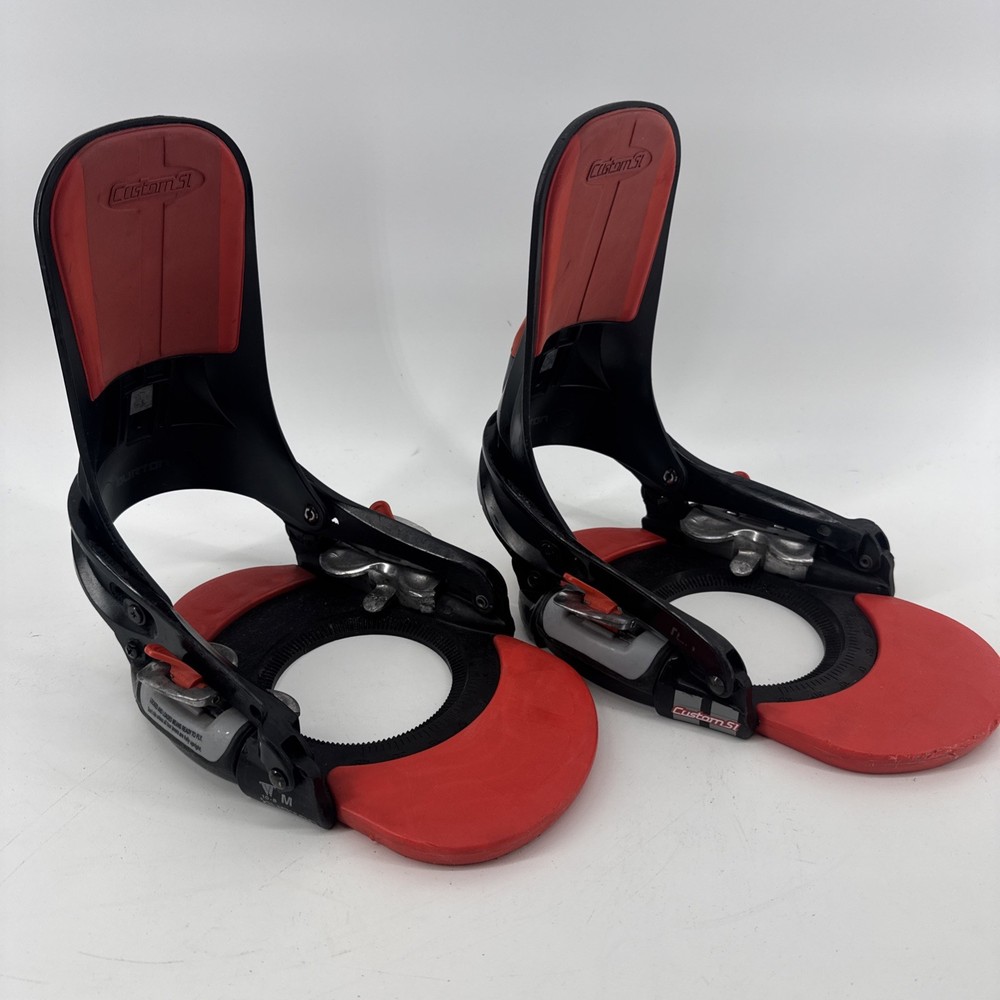 Burton Custom SI Snowboard Step in Bindings Size Medium US 8-10 READ