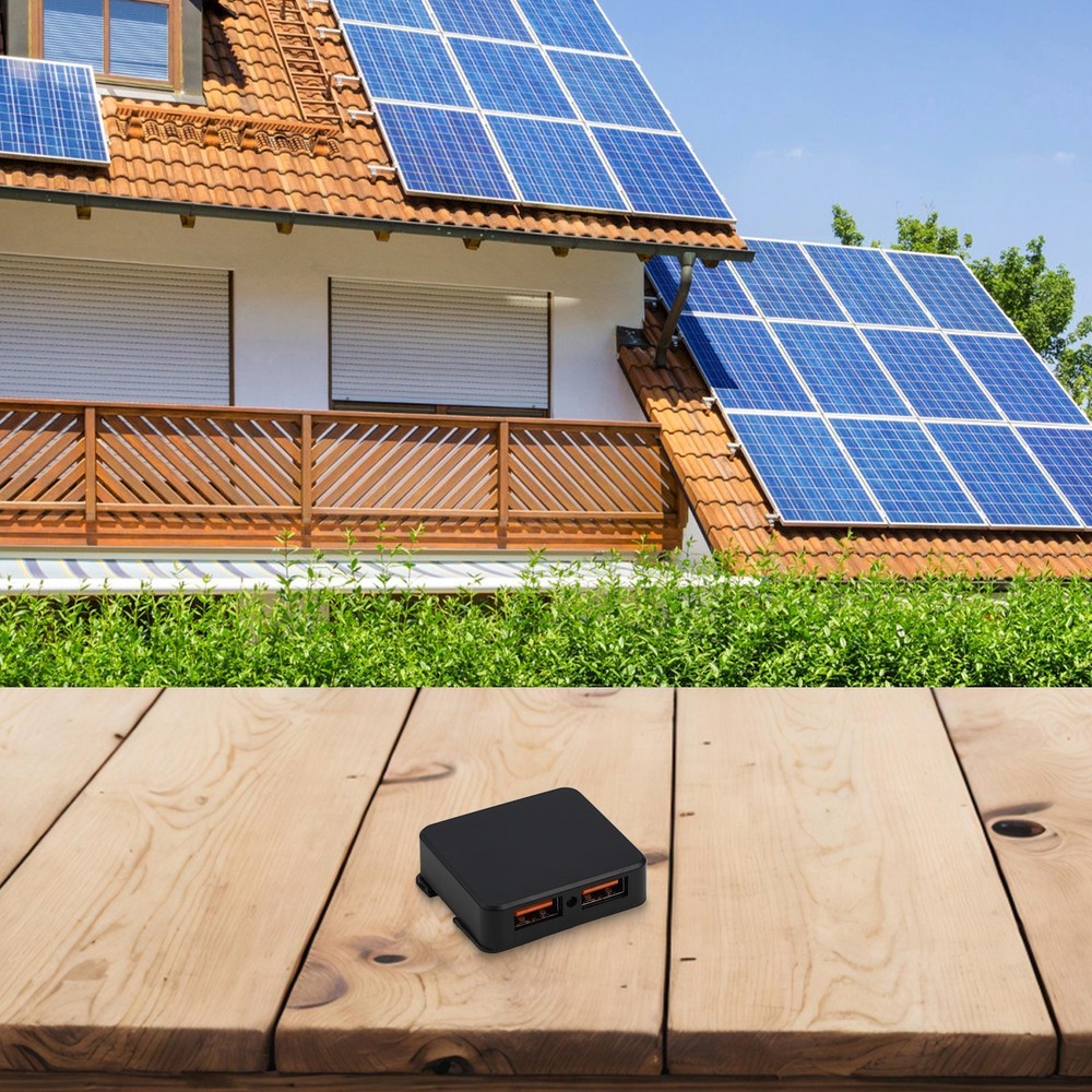 Dual USB Ports on a Compact Design Efficient 3A Solar Panel Voltage Regulator