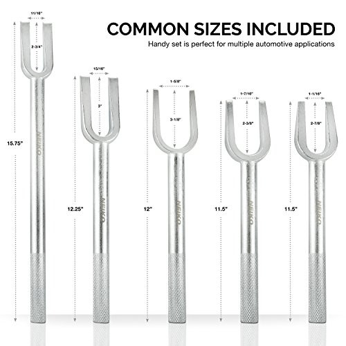 20687A Ball Joint Separator Tie Rod End Remover Pickle Fork Set | 5 Piece |