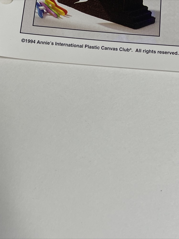 Toy Clock Tissue Box Cover Annie's Attic Plastic Canvas Pattern