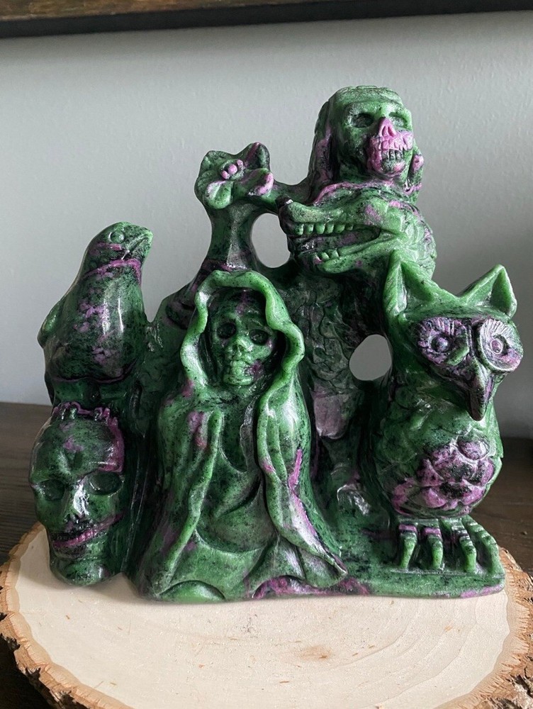XL Ruby in Zoisite Carved Sculpture