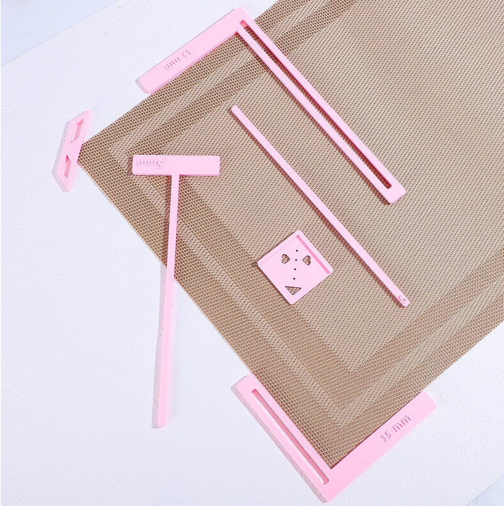 6PCS Binding Tool, Easy Scrapbooking Tools Kit for Starter, L Ruler + T Ruler +