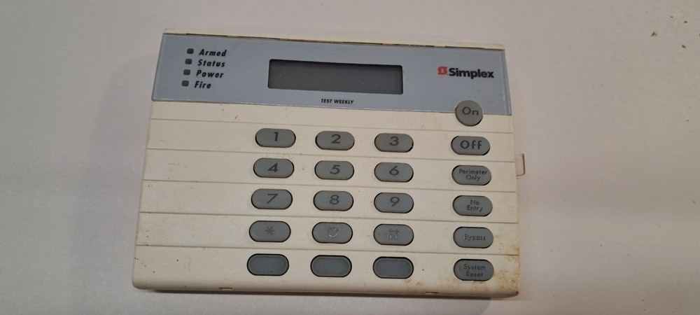 Simplex Security DS Detection Systems LCD Keypad 3007-9502