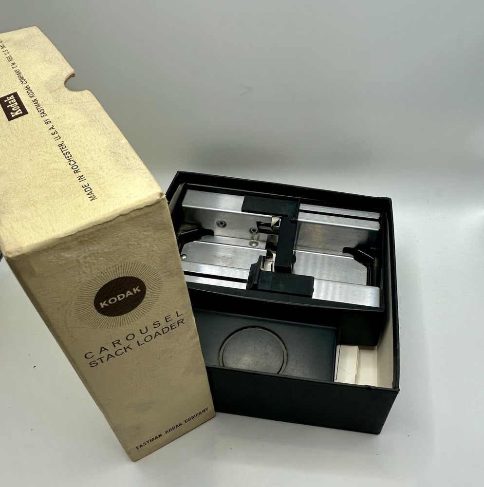 Kodak Carousel Stack Loader Slide Projector Accessory w Box Manual