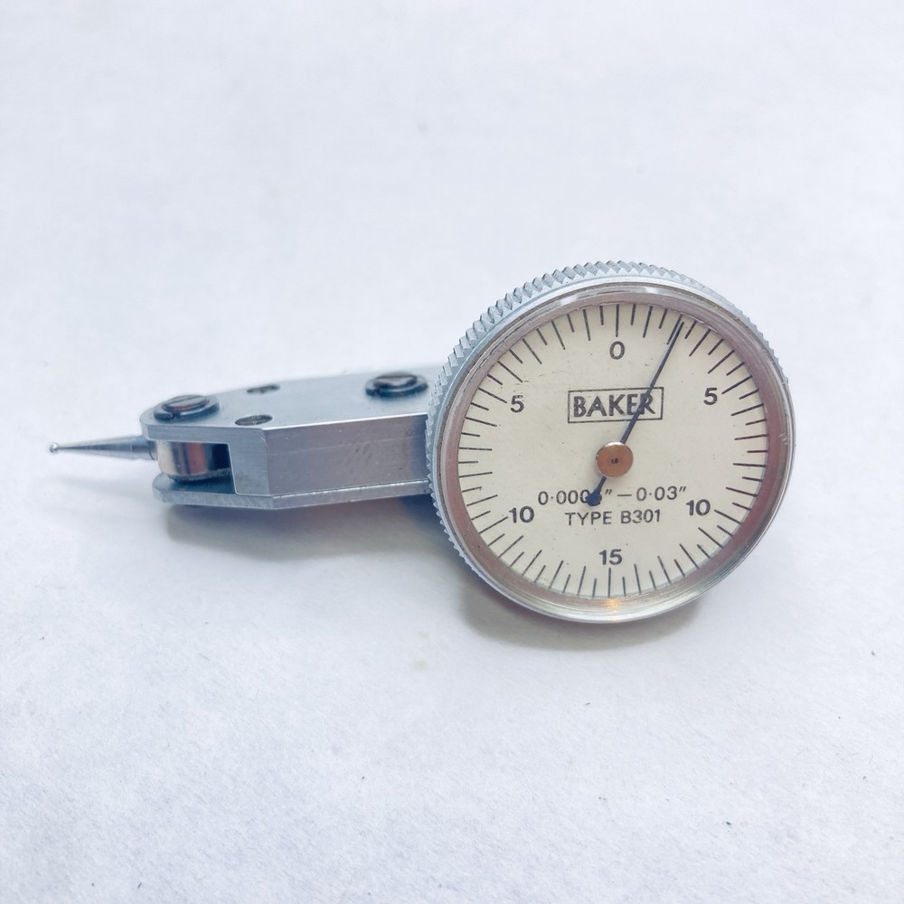 Baker B301 Dial Test Indicator Set 0.0005" Grads w/Case