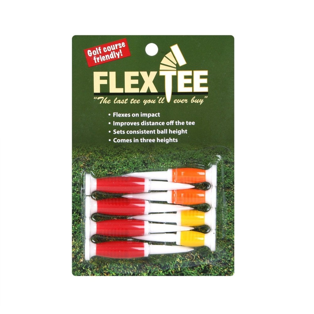 FlexTee Flexible Golf Tees (8 Pack), Virtually Unbreakable, Greater Distance,...