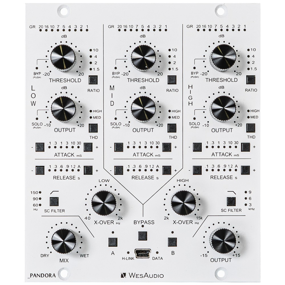 WesAudio _Pandora 500 Series Multiband Compressor with Digital Recall