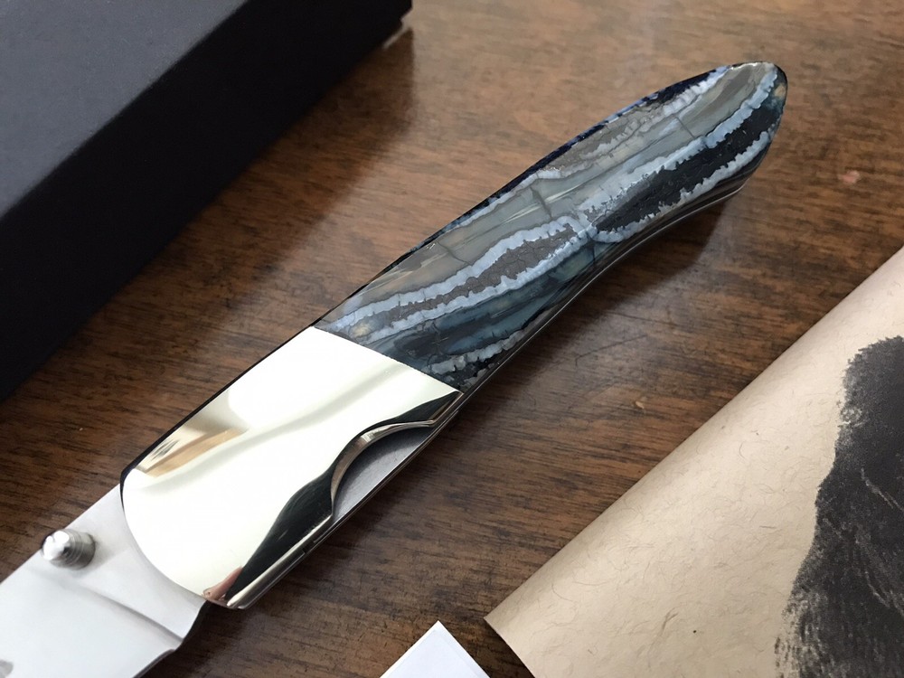 Santa Fe Stoneworks Folding Knife Nice Handle USA