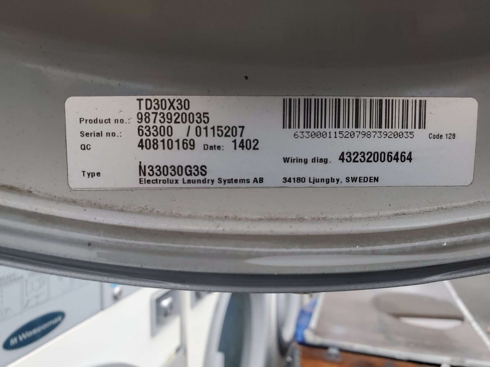 WASCOMAT 30 LB STACK DRYER Model: TD30X30