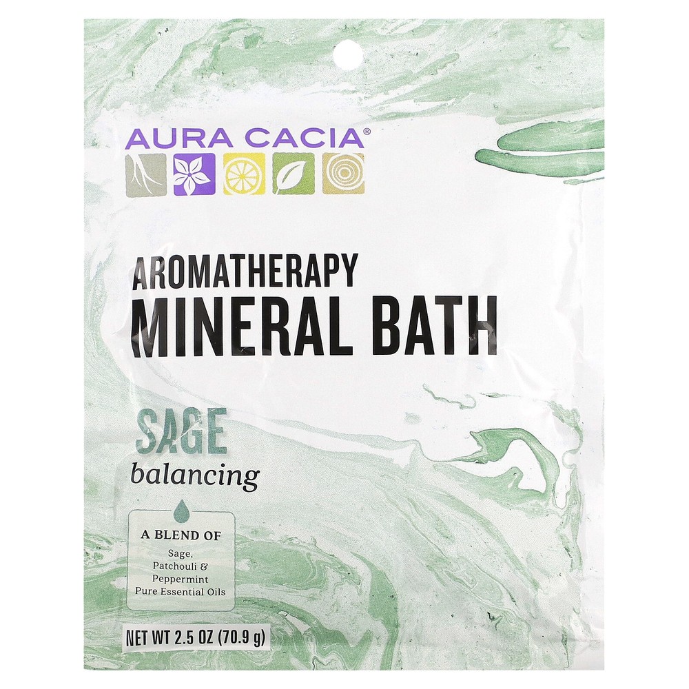 Aromatherapy Mineral Bath, Sage, 2.5 oz (70.9 g)