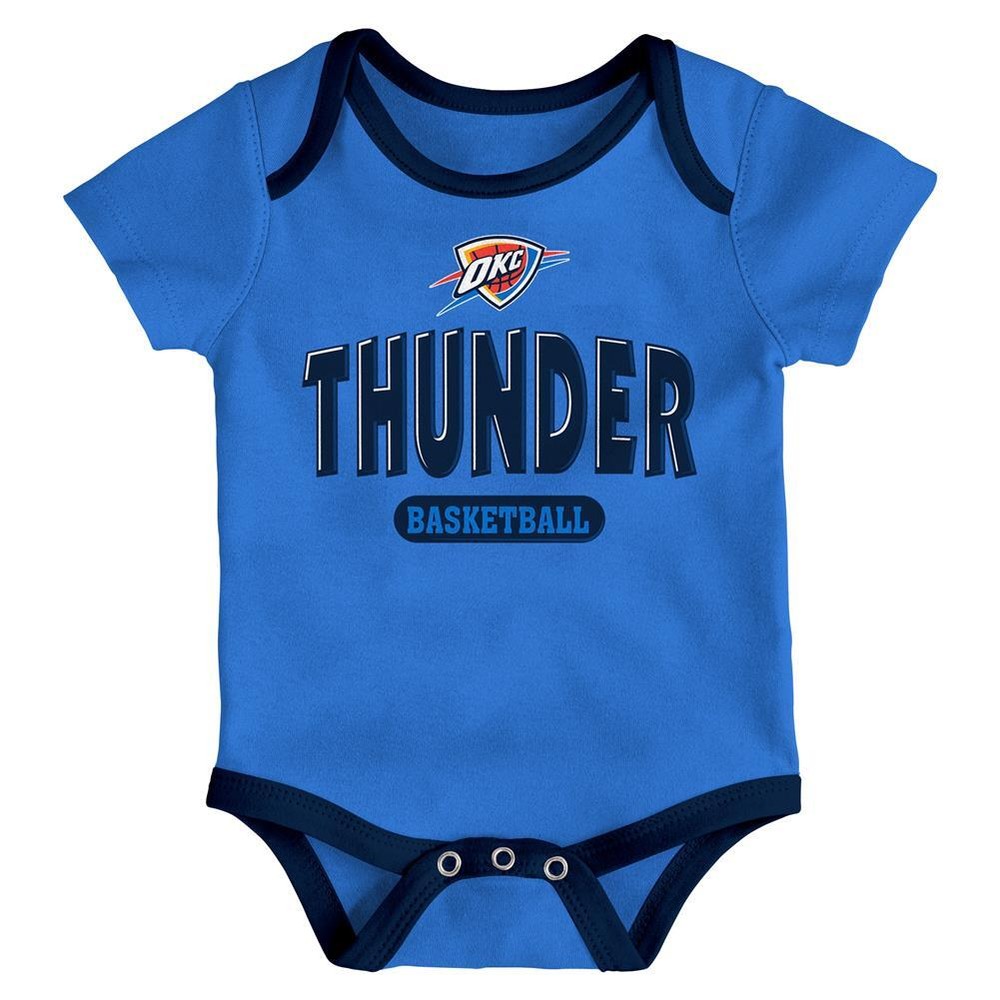 Oklahoma City Thunder Infant Creeper Set Lil Tailgater 3 Pack