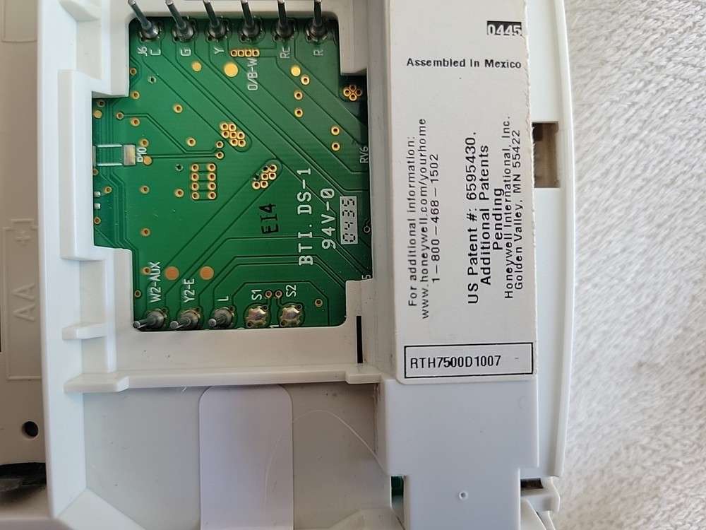 Honeywell RTH7500D Thermostat 7-Day Programmable Tested & Working